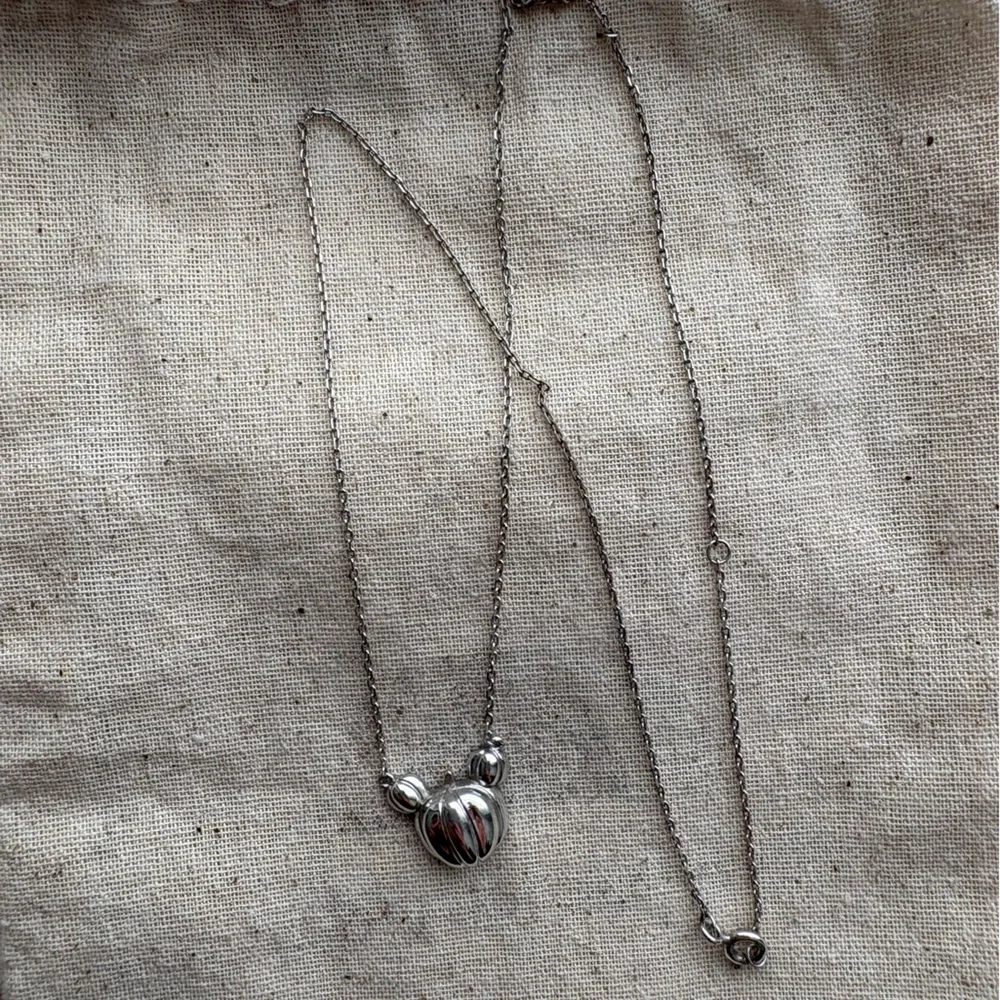 Fintastic Configuration Magic Pumpkin Silver Necklace 🎃 - Picture 2 of 2